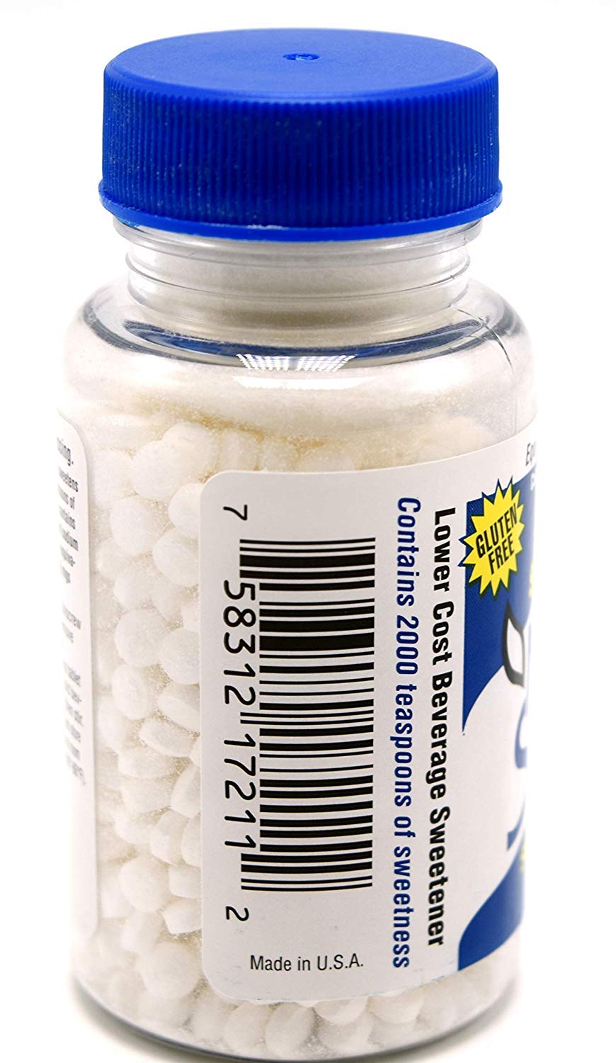 Necta Sweet tablets dissolving in coffee for a sugar-free flavor boost
