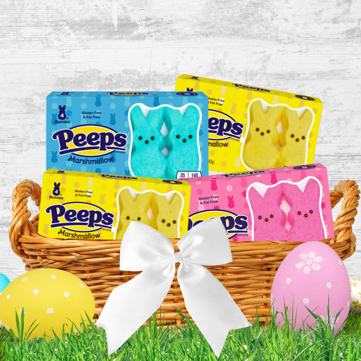 Needzo party cake Peeps 8-count pack adds fun to celebrations.