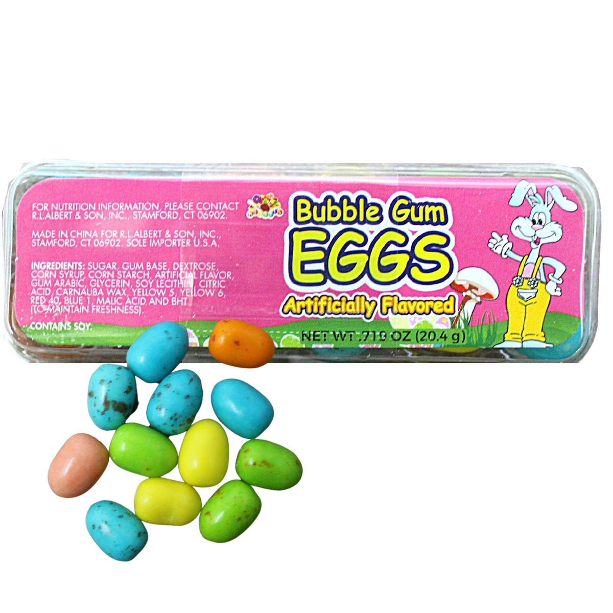 Needzo egg-shaped bubble gum adds playful charm to Easter celebrations.