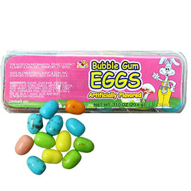 Needzo egg-shaped bubble gum adds playful charm to Easter celebrations.