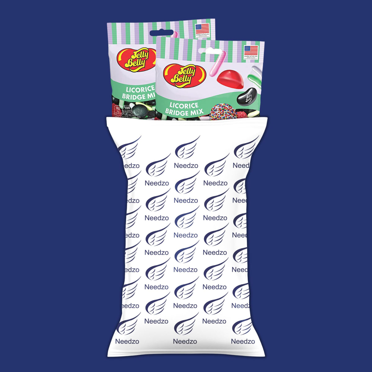 Needzo Kosher Licorice Bridge Mix: OU kosher certified licorice blend.