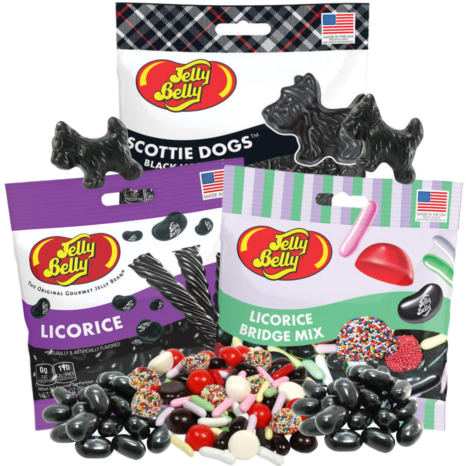 Needzo Ultimate Black Licorice Lovers Assortment pack front for sharing