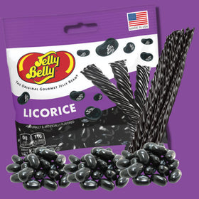 Needzo Ultimate Black Licorice Lovers Assortment display with varied candies for snacking