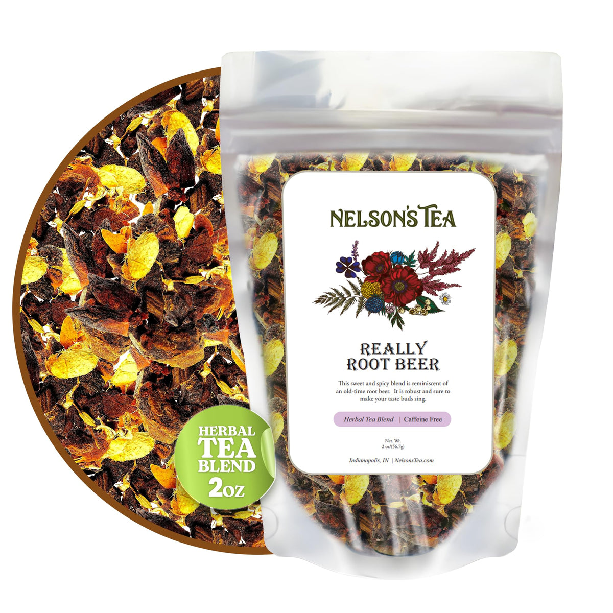 Nelson's Tea Really Root Beer brand story reflects woman-owned values.