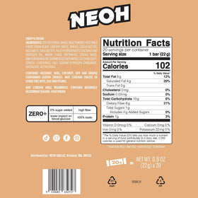 NEOH CRISP N CREAM bar beside coffee for a quick break.