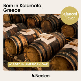 Closeup of Neolea White Greek Balsamic showing golden color