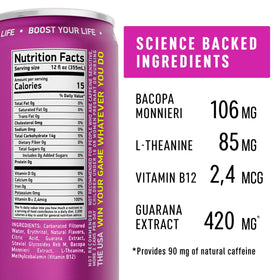 NEORON Focus + Calm bottle closeup highlights refreshing formulation for mental clarity
