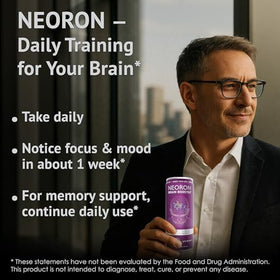 NEORON Focus + Calm serving glass ready to enjoy for daily focus