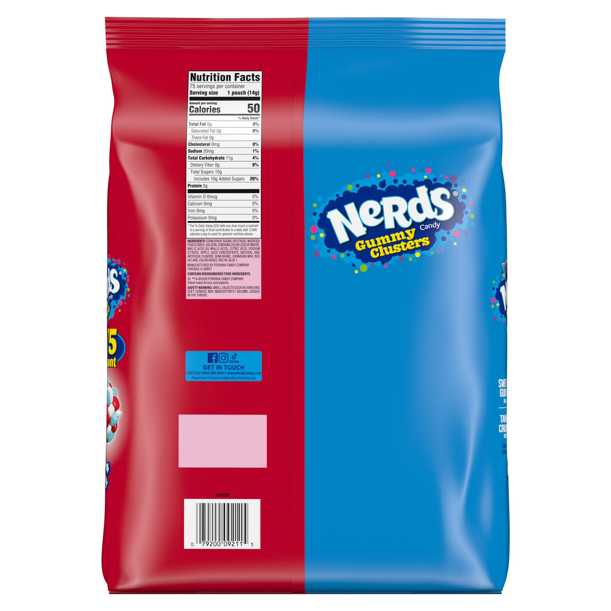 Nerds 75-count jar on countertop demonstrates value and easy portion control.