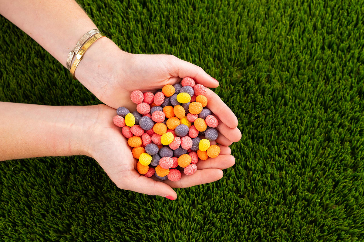Nerds Big Chewy Candy lemon pieces with bright citrus flavor and soft chew