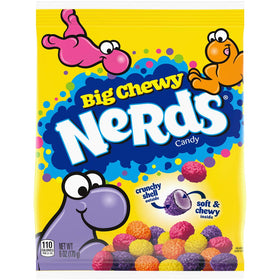 Nerds Big Chewy Candy orange pieces with fruity flavor and chewy center