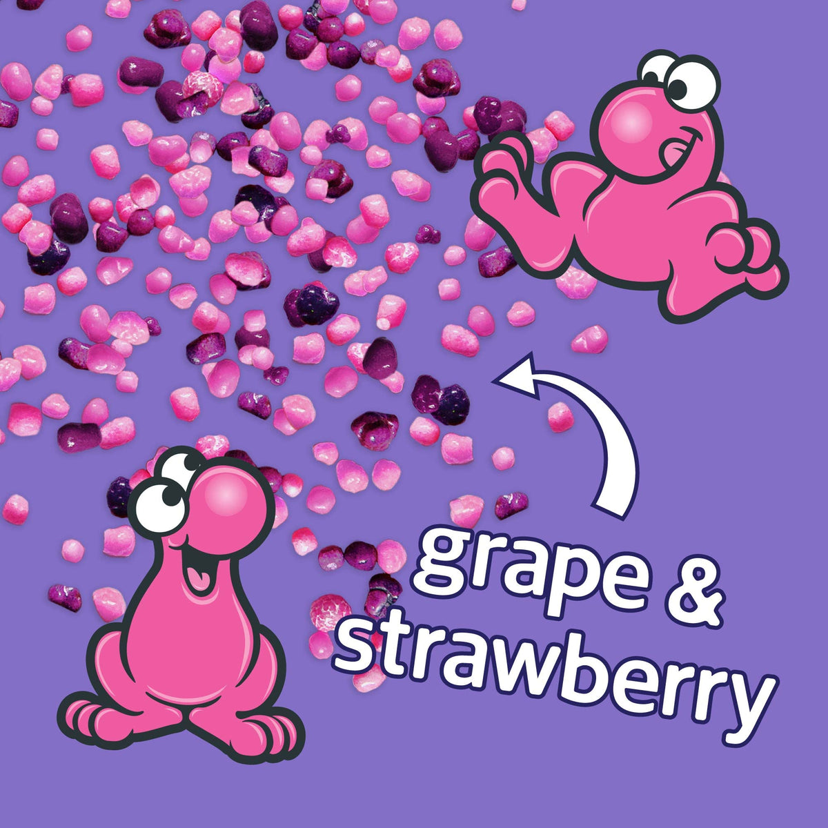 Nerds Grape & Strawberry concession box packaging evokes theater snacks.
