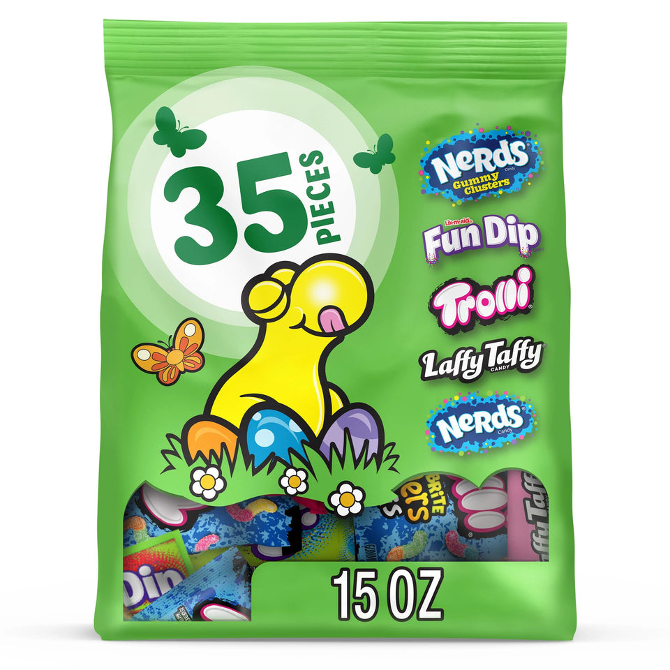 Nerds Easter Variety Seekers bag 35-count, ideal for Easter baskets and egg hunts