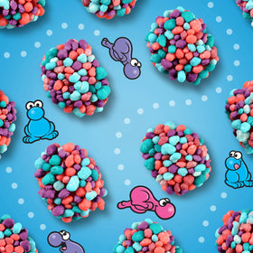NERDS Gummy Clusters 30-ounce bag shows family-size sharing option.