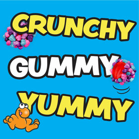 NERDS Gummy Clusters Very Berry red gummy center closeup emphasizes chewy contrast.