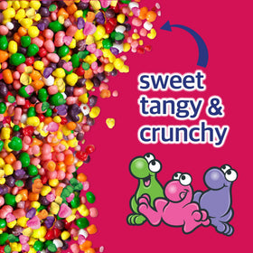 Flavor variety image showing strawberry, orange, watermelon, cherry, and lemonade