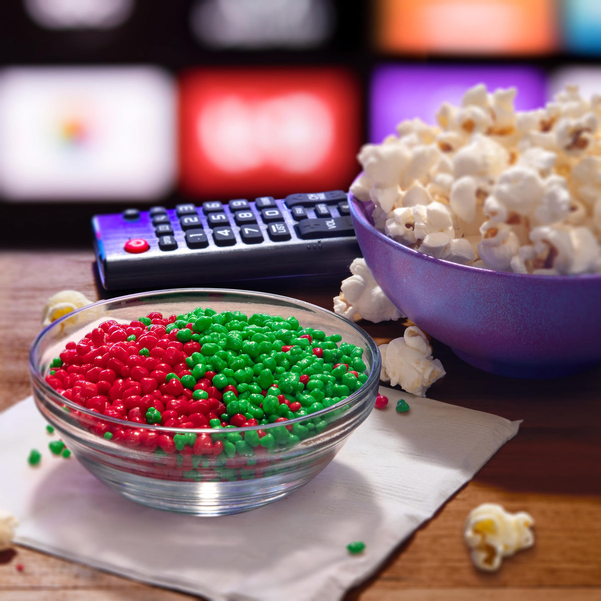 Nerds Watermelon and Wild Cherry candy on shelf suggests sharing and moments.