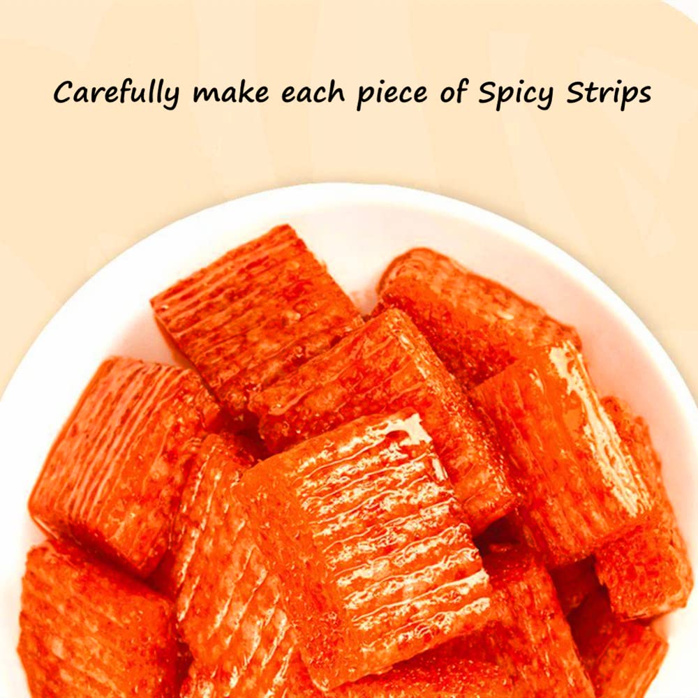 NERSQELX Spicy Strips snack on the go suits quick cravings.