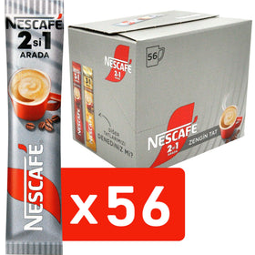 Prepared cup of Nescafe 2 in 1 Unsweetened with creamy texture.