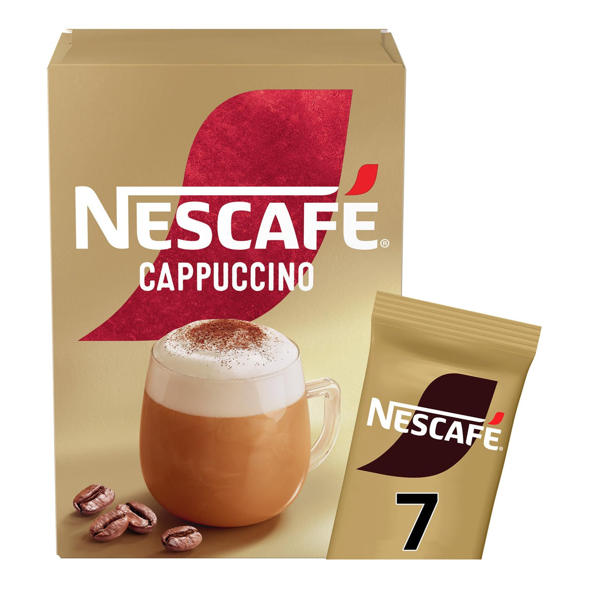 NESCAFÉ Cappuccino sachets pack collection for quick café-quality mornings.