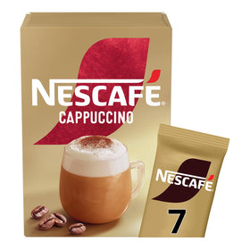 NESCAFÉ Cappuccino sachets pack collection for quick café-quality mornings.