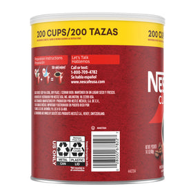 NESCAFÉ CLÁSICO instant coffee dissolving in hot water for a quick morning pick-me-up.
