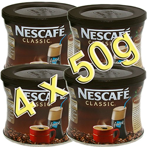 Nescafé Classic Greek Frappe 4x50g for quick iced or hot frappe at home