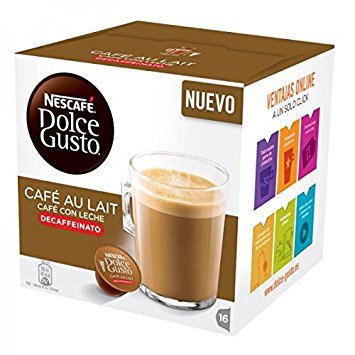 Nescafé Dolce Gusto Cafe au Lait Decaffeinated capsule for a quick, café-style drink