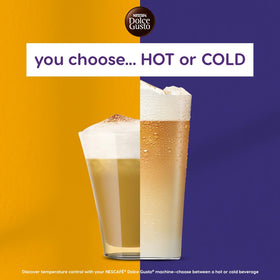 Nescafe Dolce Gusto Cappuccino espresso shot ready in seconds for quick breaks.