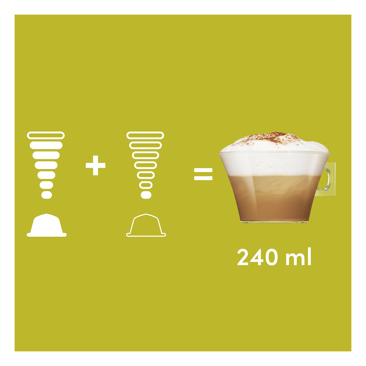 Nescafe Dolce Gusto Cappuccino foam art closeup, adding a barista touch at home.