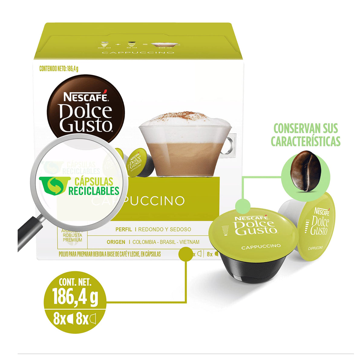NESCAFÉ Dolce Gusto hermetically sealed capsules preserve aroma