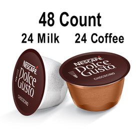 Creamy cup with crema hints at indulgent chocolate experience from Chococino.