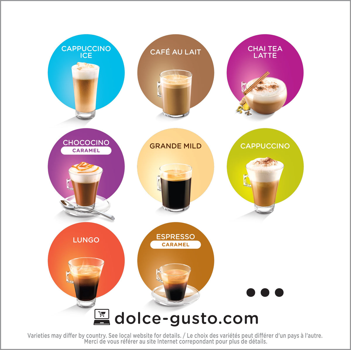 Chococino capsules in use with a compatible machine for quick drinks.
