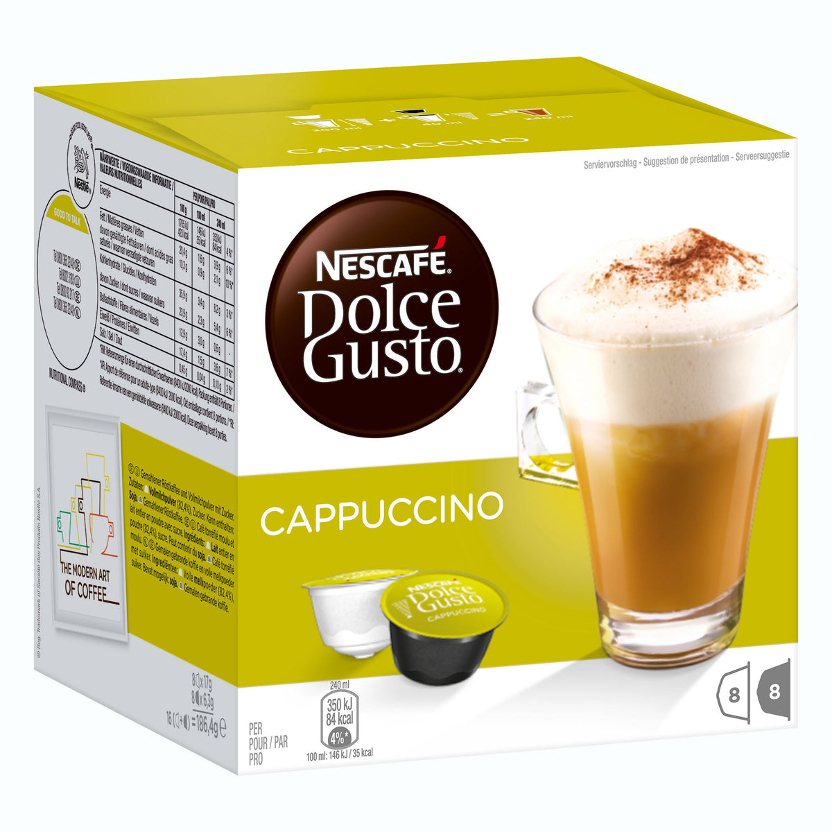 Nescafé Dolce Gusto Cream Set offers three flavor options for variety and flavor