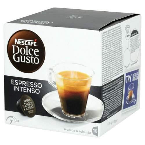 NESCAFÉ Dolce Gusto Espresso Intenso pods for bold, convenient single-serve coffee.