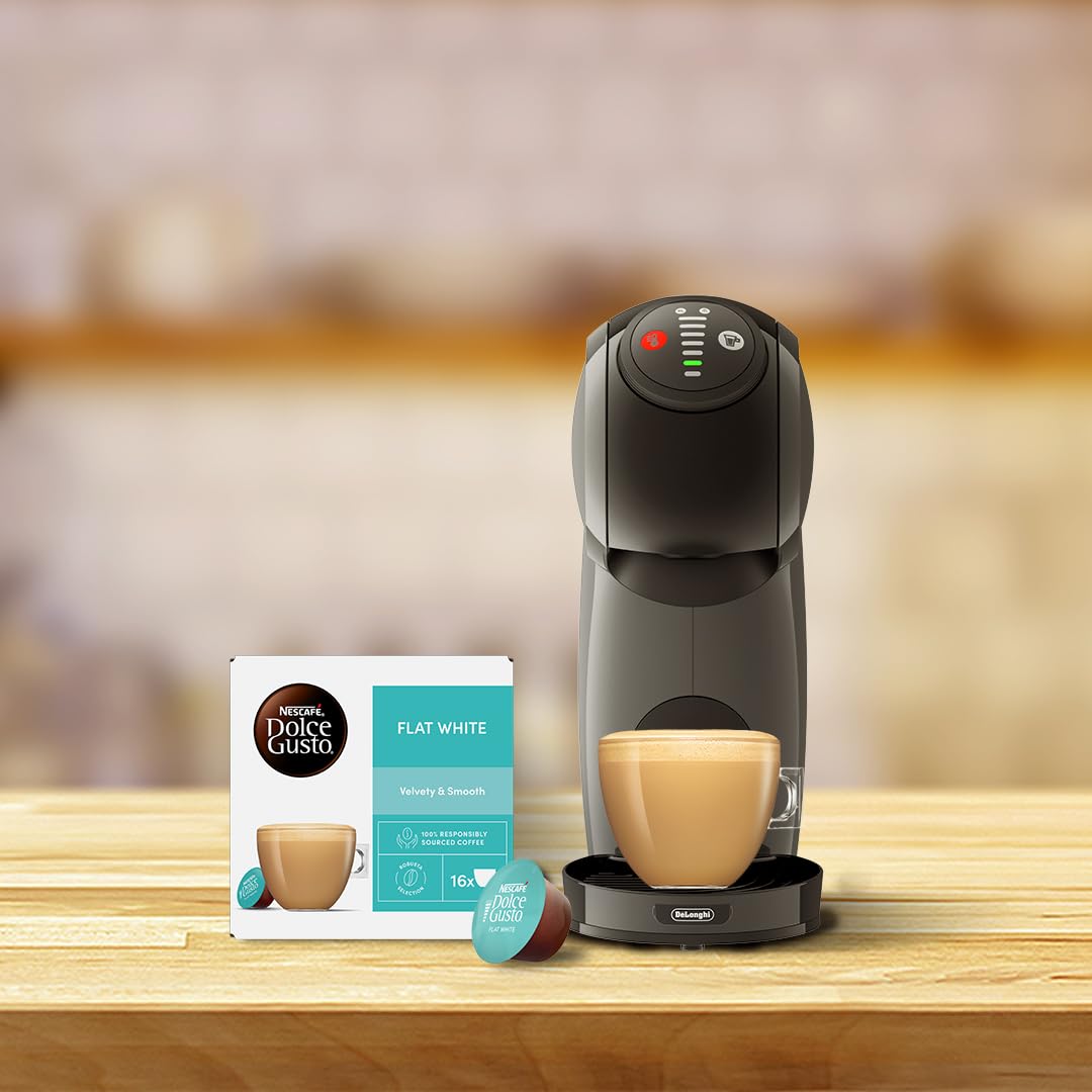 NESCAFÉ Dolce Gusto Grown Respectfully branding on packaging promotes farmer support.