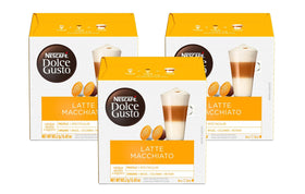 Nescafé Dolce Gusto Latte Macchiato espresso capsule ready for a rich, café-style start.