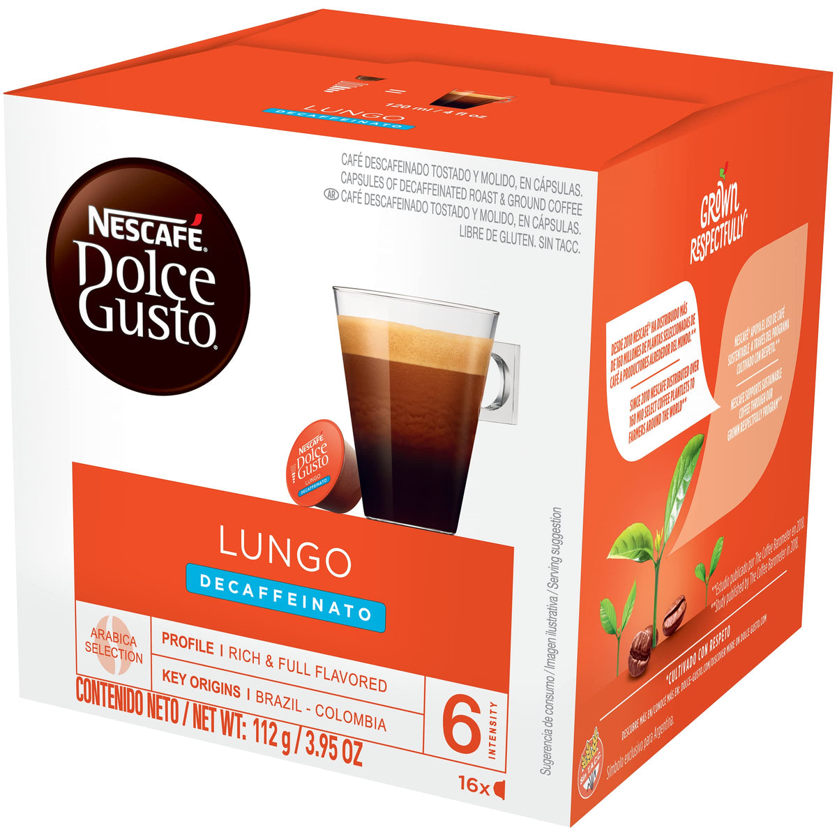 Nescafe Dolce Gusto Lungo Decaf taste steam—inviting aroma to start your day.
