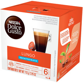 Nescafe Dolce Gusto Lungo Decaf taste steam—inviting aroma to start your day.