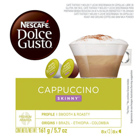 Nescafé Dolce Gusto Skinny Cappuccino low calorie option in capsule form