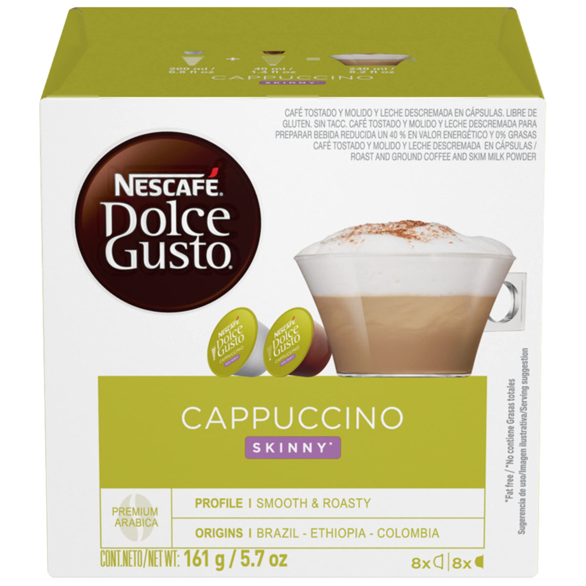 Nescafé Dolce Gusto Skinny Cappuccino ideal for office breaks and quick moments