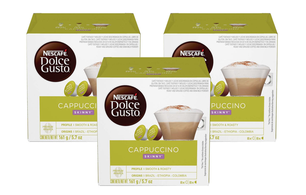 Nescafé Dolce Gusto Skinny Cappuccino pod froth for creamy foam and cafe-style drink