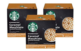 NESCAFÉ Dolce Gusto Starbucks Caramel Macchiato capsules pack for quick cafe‑style beverages