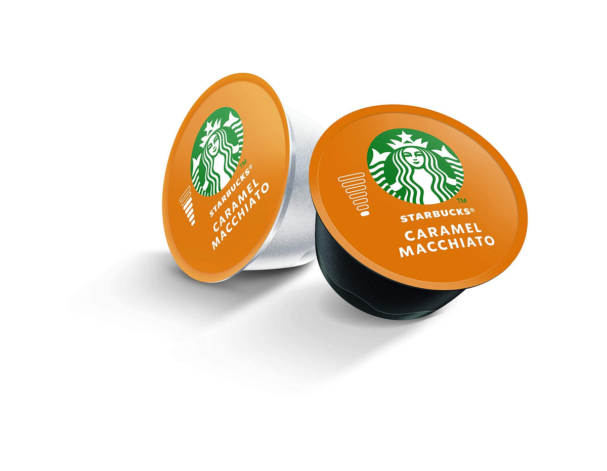 Milk capsule for Starbucks Caramel Macchiato delivering creamy texture