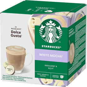 Nescafé Dolce Gusto Starbucks White Mocha pods pack for easy at-home lattes