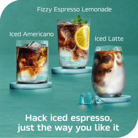 NESCAFÉ Espresso Concentrate Sweet Vanilla in an iced coffee glass