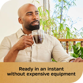 NESCAFÉ Gold Espresso Blonde golden Arabica beans indicate premium quality.