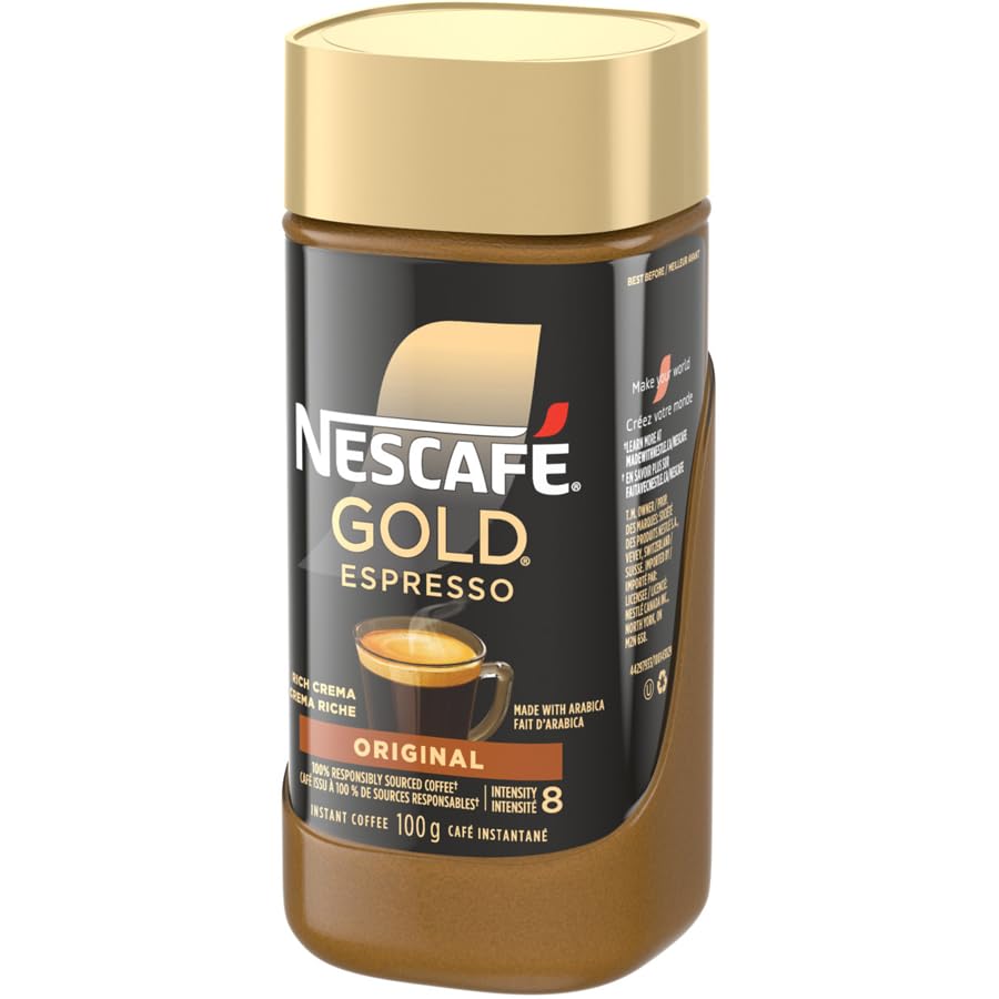 Nescafe Gold Espresso cup setup hints at espresso-ready flavor.