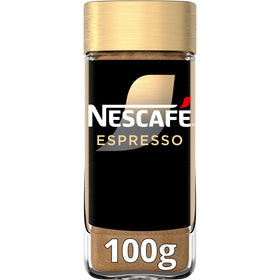 NESCAFÉ Gold Espresso dissolving into hot water for quick, convenient mornings.