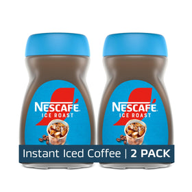 NESCAFÉ Ice Roast cups on shelf for quick iced coffee.